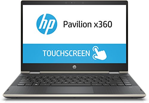 Image of HP Pavilion x360 Core i5 8th gen 14-inch Touchscreen 2-in-1 Thin and Light Laptop (8GB /256GB SSD /Windows 10 Home /Pale Gold /1.67 Kg), 14-CD0081TU
