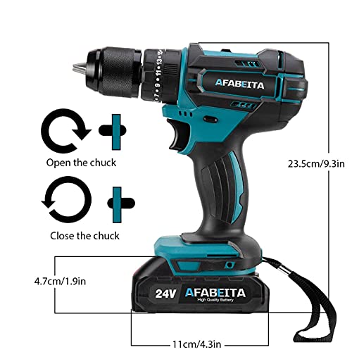 QHYXT 3-in-1-Akku-Schlagbohrmaschine, elektrischer Schraubendreher, elektrische Bohrmaschine, elektrischer Schlagbohrer… – Bild 6