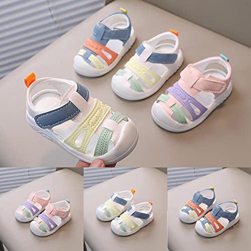 Infant Toddler Baby Girl Boy Sandals Premium Soft Anti-Slip Rubber Sole Shoes First Walkers Prewalkers (Pink, 6 Infant)2