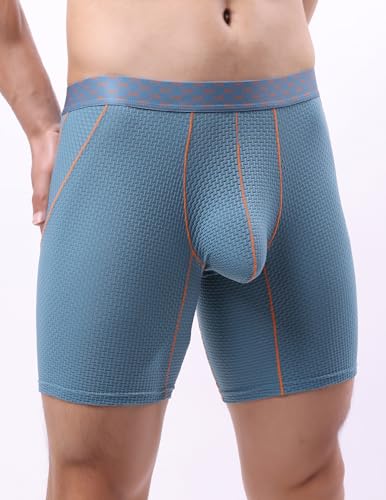 Murimia Mens Underwear Boxer Briefs Soft Comfortable Long Leg Underwear for Men2