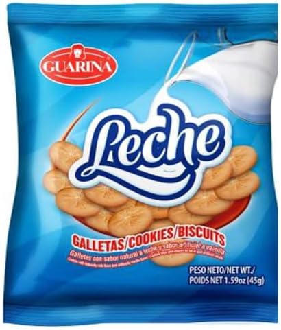 GuarinaGalletas Dulces con Leche sabor a vainilla/Sweet Crackers 1.40 OZ Cookies with natural milk flavor and artificial vanilla flavor. (3 PACK), small
