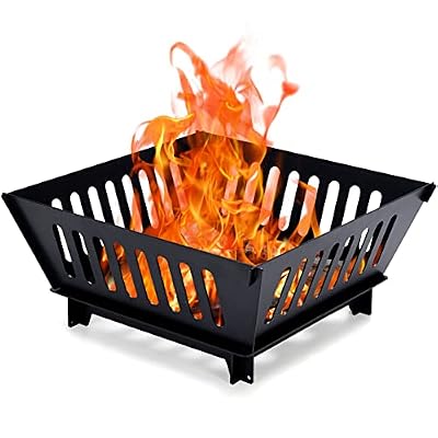 Fire Pits for Outside 17 Inch Collapsible Portable Plug Fire Pit for Camping Travel Picnic Bonfire Backyard Patio Garden Bon Fire Foldable Firepits for Outdoor Wood Burning with Storage Bag