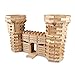 MindWare KEVA Structures 400 Plank Wooden Building Blocks Set - Includes 400 Pine KEVA Planks, Canvas Storage Bag and Full-Color Idea Book