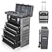 Price comparison product image US PRO Tools Black Work center Workshop Plastic Steel Mobile Rolling Chest Trolley Cart Storage cabinet Tool Box