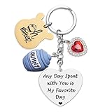 Melix Home Inspirational Gifts Keychain Any Day Spent with You Is My Favorite Day Friendship Gift Keychains