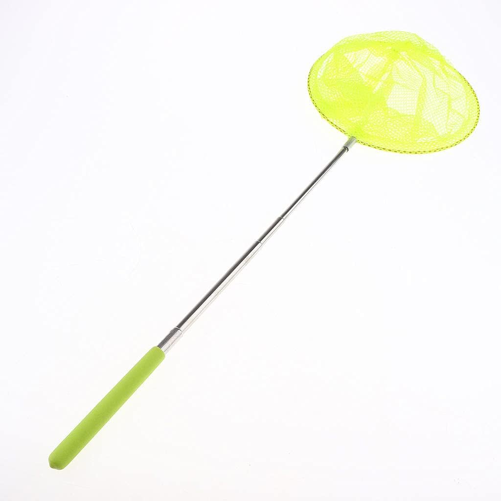 Telescopic Butterfly Net Extendable from 14 to 333 Inch for Kids s Outdoor Garden Activities, Yellow