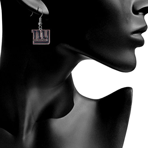 Image of Siskiyou Sports Women's New York Giants Dangle Earrings, Zinc, One Size, Team Color