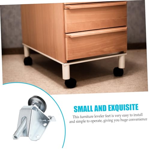 Pied de meuble réglable pour corriger un sol instable sous une armoire