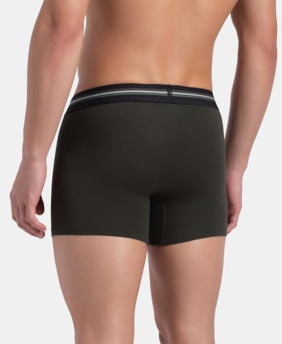 Image of Jockey UI21 Men's Super Combed Cotton Elastane Stretch Printed Trunk with Ultrasoft Waistband (Pack of 2 Colors & Prints May Vary)