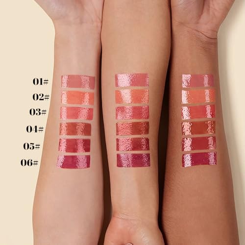 Image of Rose Plumper Moisturizing Butter Lipstick for Women, Natural Tinted Lip Balm Shine Nourishing Hydrating Lip Gloss Stain for Dry Lips, Lightweight Lip Liner Care Makeup,Vegan 1Pc Rose Bean Paste