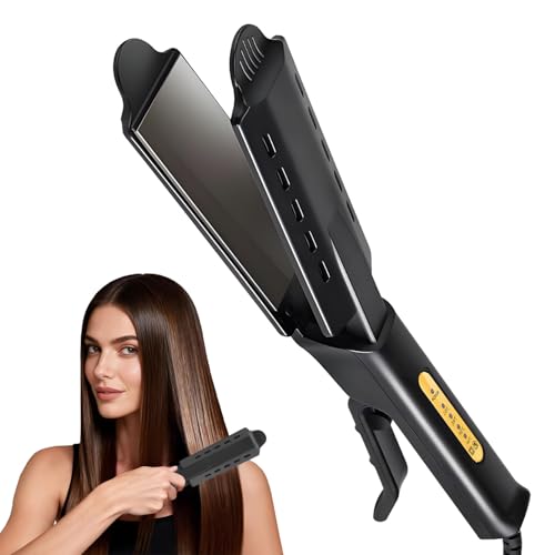 Plancha para cabello con iones negativos y temperatura ajustable miniatura 1