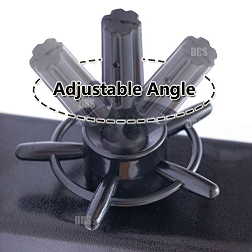 DIRUISI 2Pcs Mannequin Head Clamp Stand with Clip Sturdy and Durable Wig Head Clamp Stand Adjustable Angle for Wigs Making Styling and Cosmetology Hairdressing Training Seat Back Clamp (Black) - Thumbnail 5