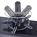 DIRUISI 2Pcs Mannequin Head Clamp Stand with Clip Sturdy and Durable Wig Head Clamp Stand Adjustable Angle for Wigs Making Styling and Cosmetology Hairdressing Training Seat Back Clamp (Black)