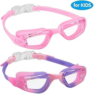 aegend Kids Swim Goggles, Pack of 2 Swimming Goggles for Children Boys