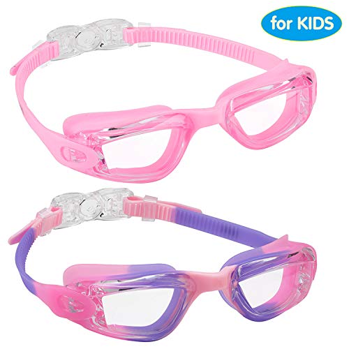aegend Kids Swim Goggles, Pack of 2 Swimming Goggles for Children Boys