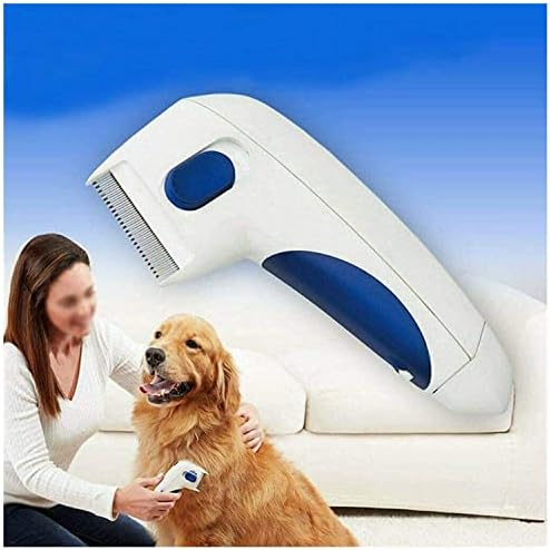 Pet Comb, Pet Fleas Comb Cat Dog Fleas Grooming Removal Automatic Kill Lice Electric Head Brush Pets Health Car