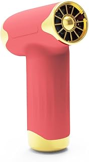 iFutniew Mini ventilador turbo de motor sin escobillas, potente soplador de 100000 rpm, velocidad del viento, 20 m/s, ventilador portátil para exteriores, color rojo, fácil de usar
