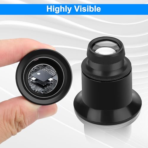 SUNJOYCO 4 PCS Watchmaker Loupe, 5X 10X 15X 20X Eye Loupe, Monocle Magnifier, Jewelers Loop Magnifier, Magnifying Loop, Jewelry Magnifying Glass Monocular for Watch Repair, Gems, Coins, Stamps by SUNJOYCO - Image 4
