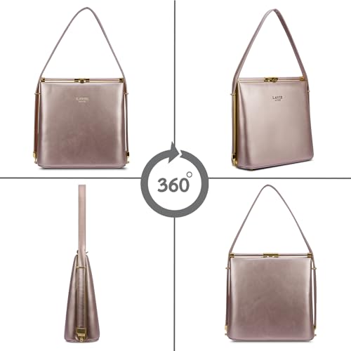 Image of Lavie Luxe Women's Glare Satchel Bag | Satchel Handbag for Work | Ladies Purse | Stylish Shoulder Bag | Gift for Women