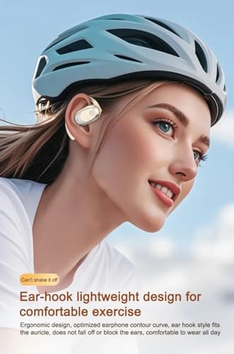 Image of C300 OWS Ear Wireless Earbuds with Display | ENC Mic for Crystal-Clear Calls | 35hr Playtime with Type-C Fast Charging | BT V5.4 Gaming Bluetooth Earphones | (White)