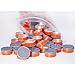 20MM / 13MM Dual/Single Tone Flip Top Seals[Caps] (20MM, Orange Gray, 100)