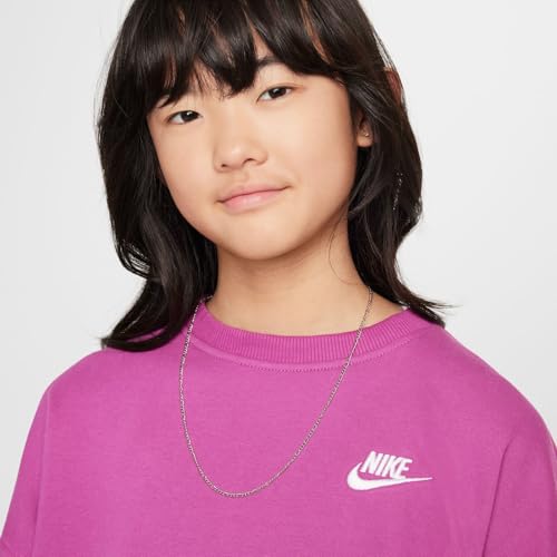 Nike Girls' Club Fleece Boxy Crew-Neck Sweatshirt (Big Kid)4