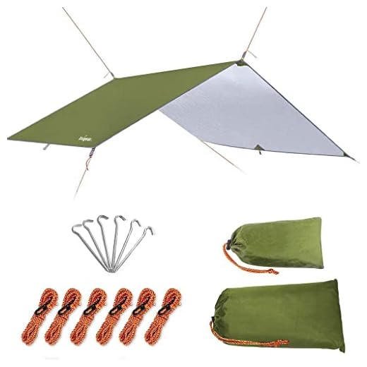 Unigear Toldo Camping Impermeable Lona Suelo Protector Aolar Anti-Viento Toldos para Playa Tienda Hamaca Acampada Refugio Al Aire Libre