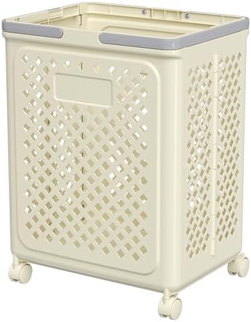 49L Laundry Basket Plastic, Freestanding and Waterproof Laundry H...