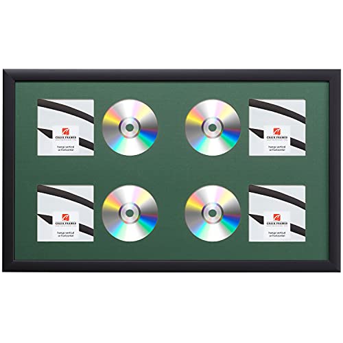 Craig Frames 15x26 Hunter Green 4-CD Display Mat Complete w/