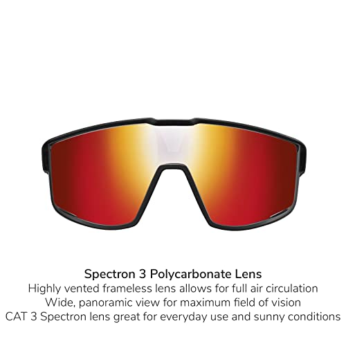 Julbo Fury Sunglasses For Men And Women | Reactiv Photochromic Lens Or Spectron Lens For Mountain Biking, Cycling And Trail Running #TOP1
