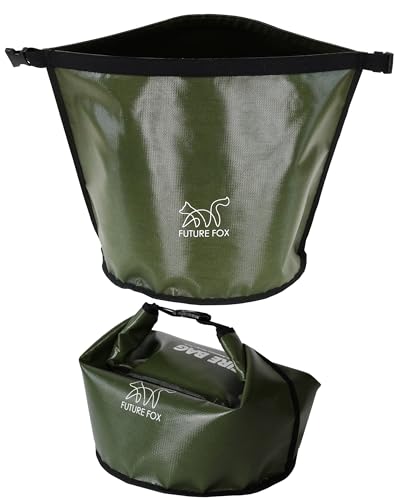 FUTUREFOX 火消し袋 アッシュバッグ 大容量12L 燃えカス収納袋 自立式 炭処理 炭入れ コンパクト Φ30×H35cm アッシュキャリー