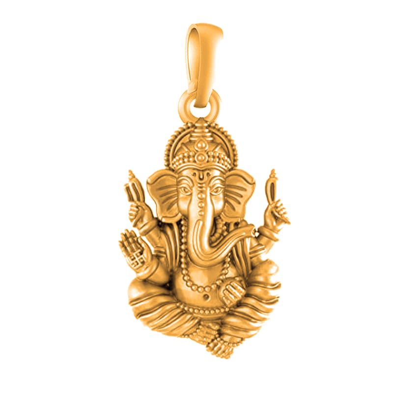 Pendentif Dieu Ganesh en argent et or pour sublimer votre style
