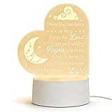 Baptism Gifts for Girl Boy, Cozy Baby Nursery Night Light for Bedtime Prayer, Baby Christening Gifts for Boys Girls Kids, Dedication Baptismal Confirmation Gifts, Baby Room Decor, Baptism Decorations