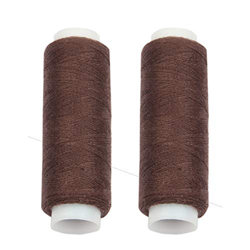 30Pcs 9 Teeth Stainless Steel Snap Comb Wig Clips, Hair Extension Clips, Wig Accessories Clip With 30 Assorted Sewing Needles And 2 Rolls Thread (Dark Brown) #TOP6