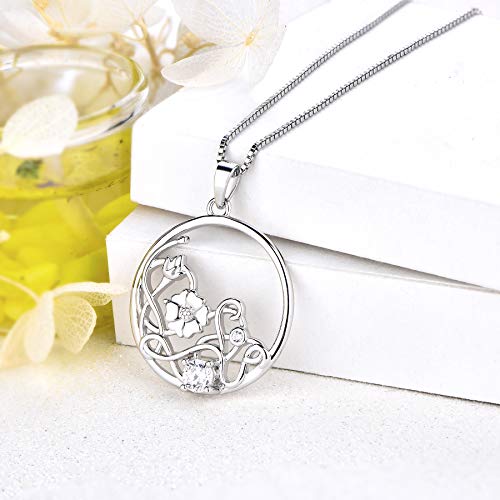 JO WISDOM Women Dragonfly Necklace,925 Sterling Silver Cubic Zirconia Dragonfly Pendant Necklace,Jewelry for Women3
