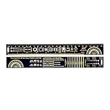 Material: PCB. ZRYYD 15 cm 20 cm 25cm Multifunktionsleiter Lineal Messwerkzeugwiderstandskapitor Chip IC SMD Diode Transistor Paket elektronisch (Color : 25cm)