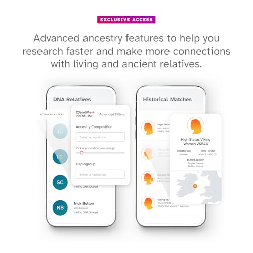 image for 23andMe+ Premium Membership Bundle - DNA Kit with Personal Genetic Ins