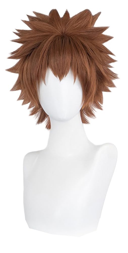 Amazon.co.jp: 沢田綱吉 さわだつなよし コスプレウィッグ ブラウン