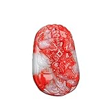 JQQJZLC Collar con Colgante de Jade de Seda de Oro Natural Hetian Jade Jin Chan