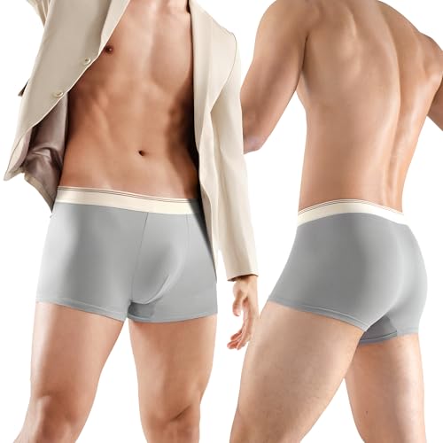 Mens Underwear Boxer Briefs 4-Pack Washed Mid Rise Disposable Shorts Portable Travel Hotel Emergency Underpants