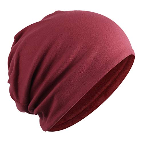 #N/A 3 Peças Femininas Slouchy Gorros Chapéu Alongamento Casual Verão Chapéu Touca Boné