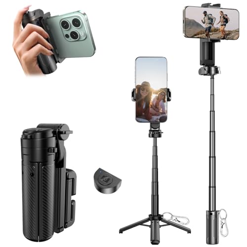 ���B��_ �y4in1�����\�z�X�}�z�X�^���h �X�}�z�O���b�v 1�b�W�J �y�� �|�P�b�g���[ �R���p�N�g 6�i�K�L�k �ő�40cm�܂� �X�}�z �O�r�E���ǂ�_ �y�� iphone Android �A���h���C�h �_�u��360°��]&�����R���t����Vlog/���C�u