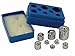 GSC International 4-2500-13 Eight-Piece Nickel-Plated Brass Precision Weight Set