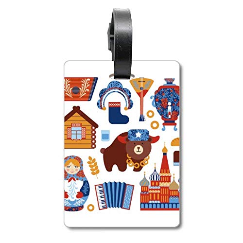 Étiquette pour valise de tourisme et sac, finition symbole national Russie