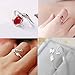 20 Pcs Open Rings Frog Leaf Chain Adjustable Ring for Women Men Girls Punk Vintage Stackable Ring Sets