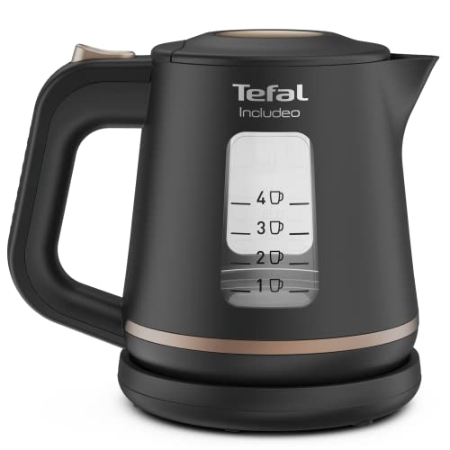 Tefal Includeo KI5338 - Electric Kettle 2000W - 2400W 1.0L Capacity External Plastic body Assisted Lid Opening Black