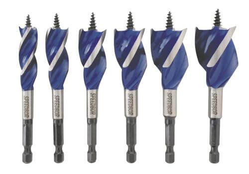 Speedbor 1877239 Irwin Tools Max Wood Drilling Bits, 4-Inch, 6-Piece