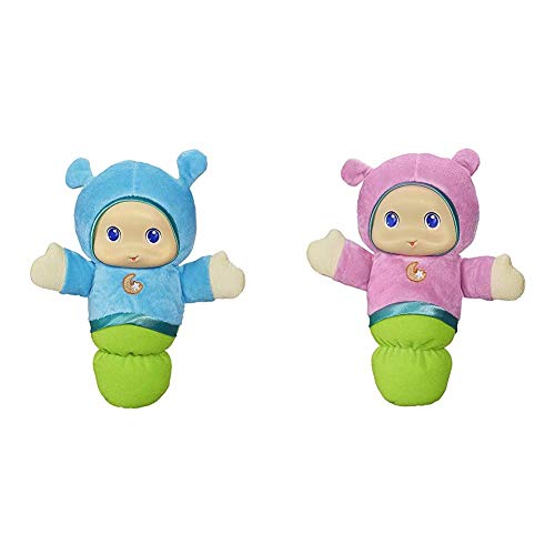 Playskool Lullaby Gloworm Toy with 6 Lullaby Tunes, Blue (Amazon Exclusive) & Pink Glo Worm Stuffed Lullaby Toy for Babies with Soothing Melodies (Amazon Exclusive)