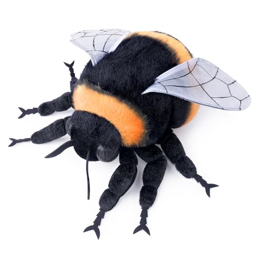 lilizzhoumax Hummel Plüschtier 20cm/7.8zoll Simuliertes Tier Kawaii Spielzeug Biene Realistische Kuscheltier Ostern Geschenk für Jungen Mädchen Kinder pelziges Stofftier