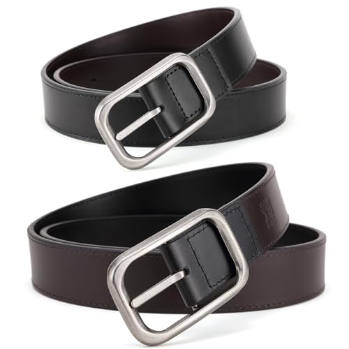 Men's Jeans Belts Casual and Work Leather Dress Belt3